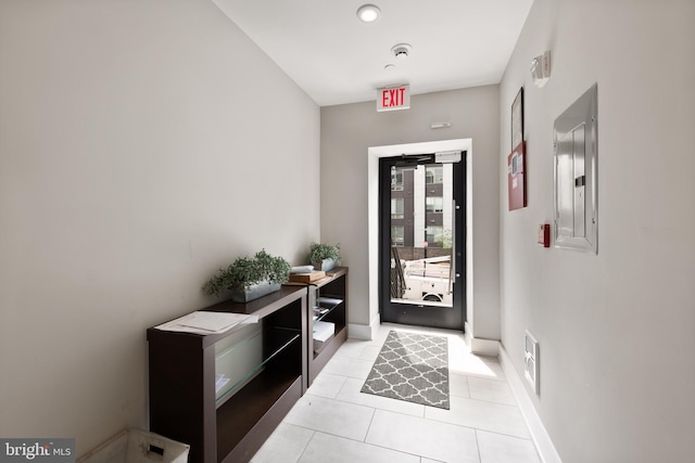 1638 K St NE Unit 101, Washington, DC 20002 - foyer with electric panel and light tile patterned floors