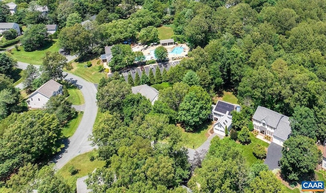 1433 River Oaks Rdg, Charlottesville, VA 22901 - aerial overview of property's location with a forest