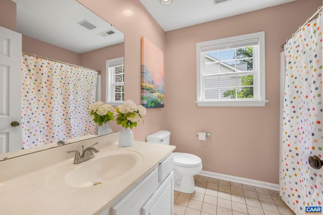 1433 River Oaks Rdg, Charlottesville, VA 22901 - full bathroom with vanity, tile patterned floors, and a shower with curtain