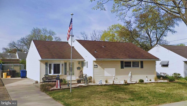 24 Paul Rd, Maple Shade, NJ 08052 - view of front facade with a front lawn and a patio area
