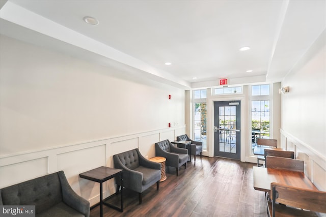 4163 S Four Mile Run Dr Unit 401, Arlington, VA 22204 - community lobby featuring a decorative wall, wainscoting, and recessed lighting