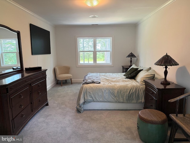 7071 Pomona Rd, Chestertown, MD 21620 - bedroom with multiple windows, light colored carpet, and ornamental molding