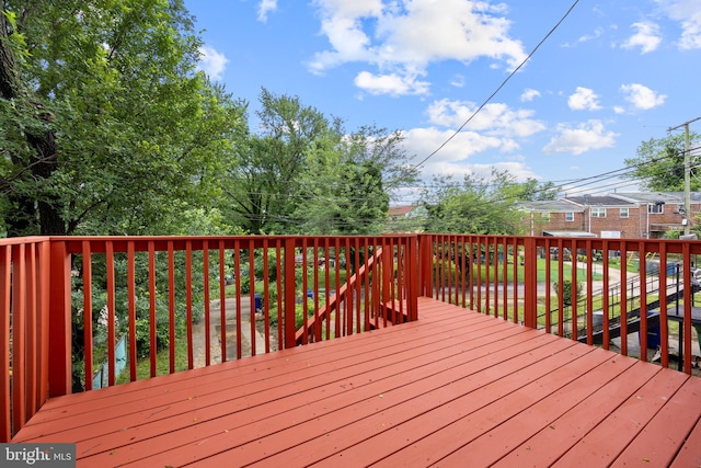 4703 Williston St, Baltimore, MD 21229 - view of wooden deck