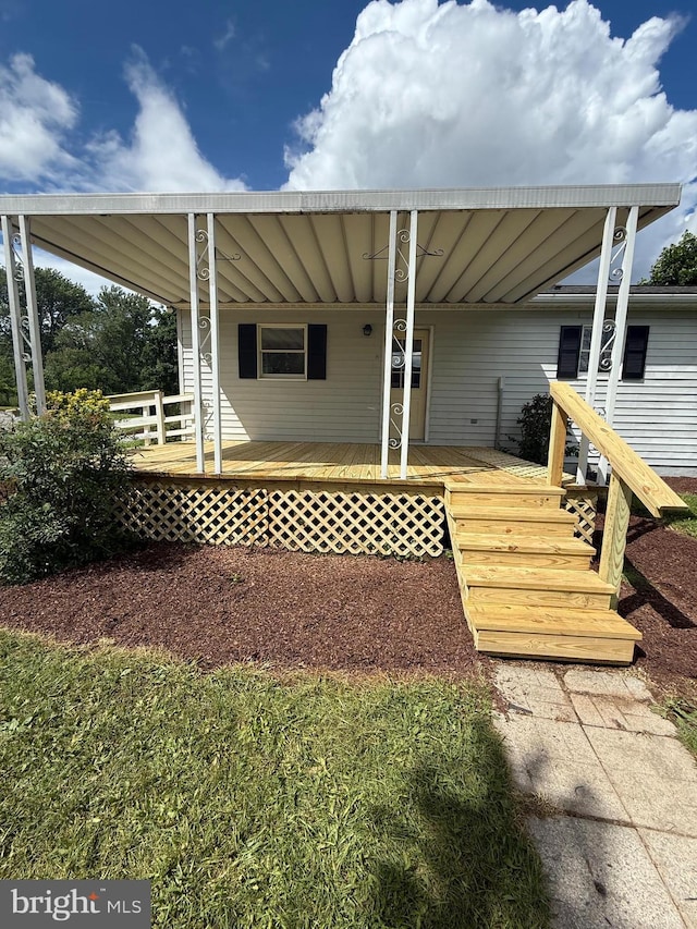 434 Anderson Rd, Martinsburg, WV 25404 - view of wooden porch