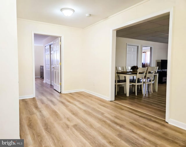 102 Red Lion Rd, Southampton, NJ 08088 - spare room with light wood-type flooring and crown molding