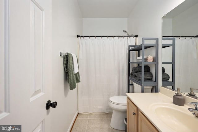 17 Saint Claires Ct, Stafford, VA 22556 - full bathroom featuring vanity, tile patterned flooring, and a shower with curtain