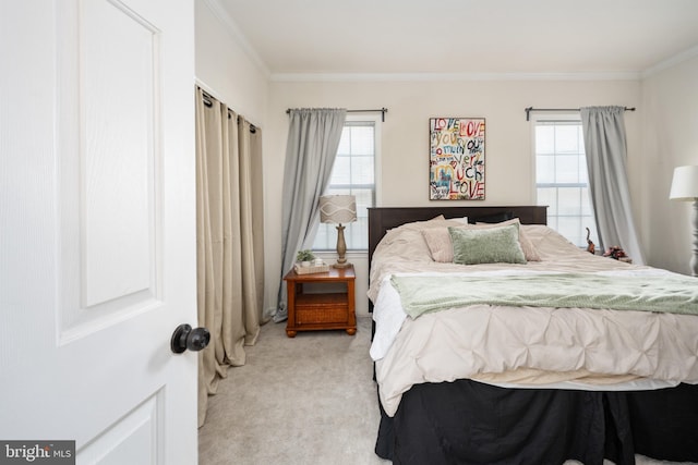 17 Saint Claires Ct, Stafford, VA 22556 - bedroom featuring light colored carpet, crown molding, and multiple windows