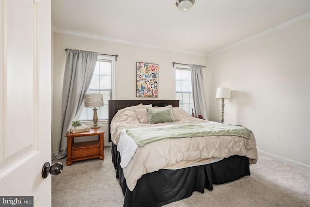 17 Saint Claires Ct, Stafford, VA 22556 - bedroom with light colored carpet, ornamental molding, and multiple windows