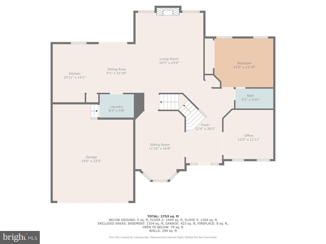 17 Saint Claires Ct, Stafford, VA 22556 - view of room layout