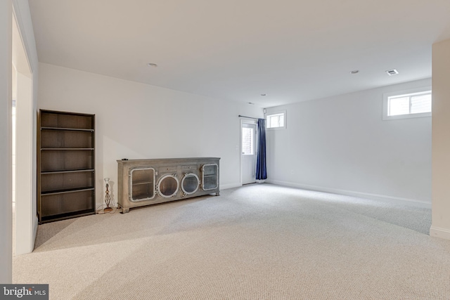 10002 Courthouse Rd, Vienna, VA 22181 - unfurnished living room featuring carpet flooring and baseboards