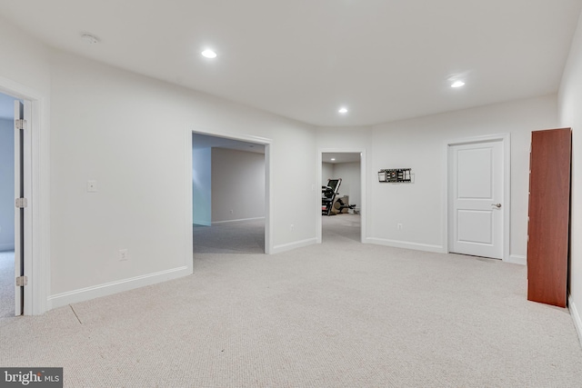 10002 Courthouse Rd, Vienna, VA 22181 - unfurnished room with light carpet, recessed lighting, an office area, and a smoke detector