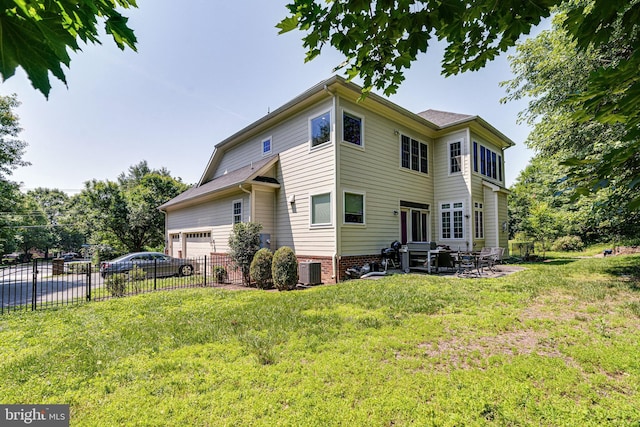 10002 Courthouse Rd, Vienna, VA 22181 - rear view of property with a patio and a garage