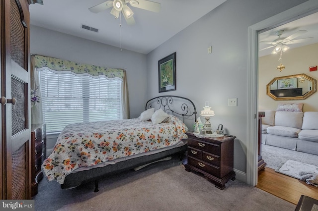 1000 Fountanview Cir, Newark, DE 19713 - carpeted bedroom featuring a ceiling fan and baseboards