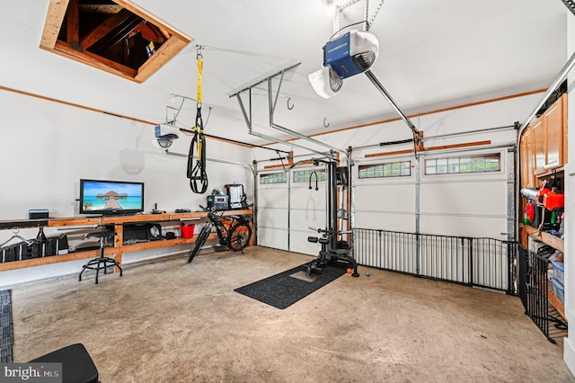 1802 Disney Estates Cir, Severn, MD 21144 - garage featuring a garage door opener