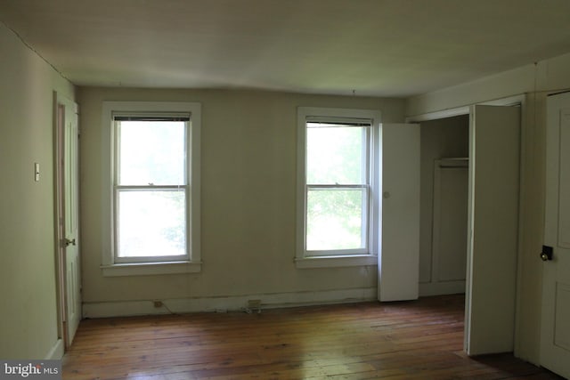 1628 River Rd, Upper Black Eddy, PA 18972 - unfurnished bedroom featuring hardwood / wood-style flooring