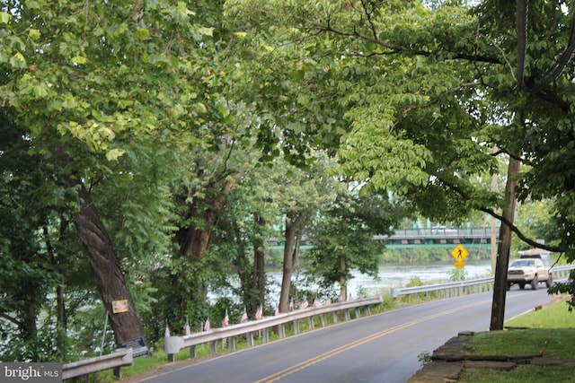 1628 River Rd, Upper Black Eddy, PA 18972 - view of asphalt road featuring a water view