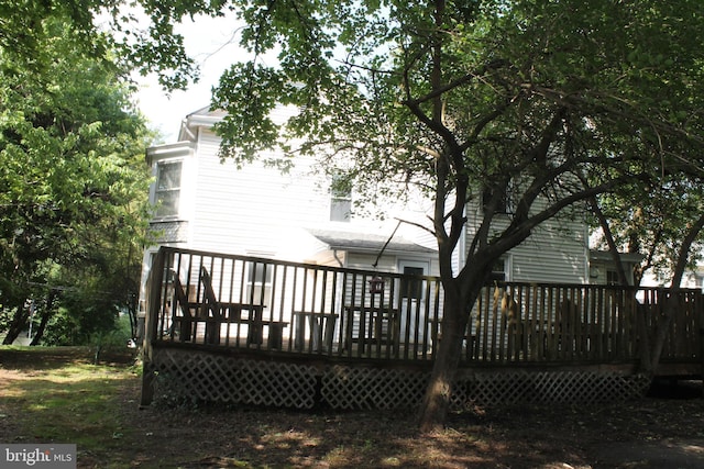 1628 River Rd, Upper Black Eddy, PA 18972 - rear view of house with a deck