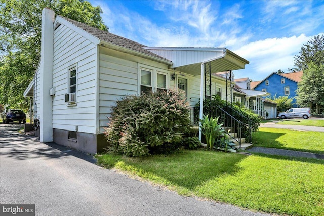 30 N Dwight St, Reading, PA 19609 - view of front of house featuring a front lawn and a chimney