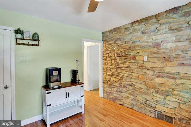 30 N Dwight St, Reading, PA 19609 - hall with light wood-type flooring and baseboards