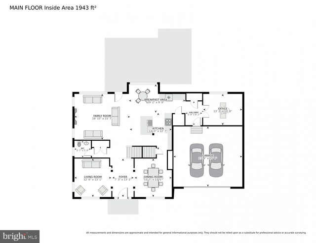 1413 Triton Ct, Edgewater, MD 21037 - view of floor plan / room layout