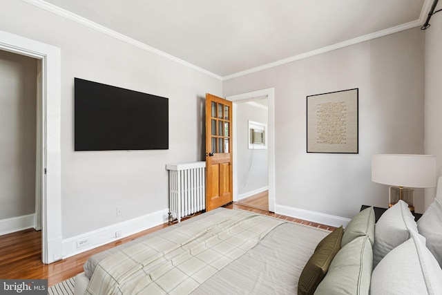 1818 Newton St NE, Washington, DC 20018 - bedroom with ornamental molding and wood finished floors