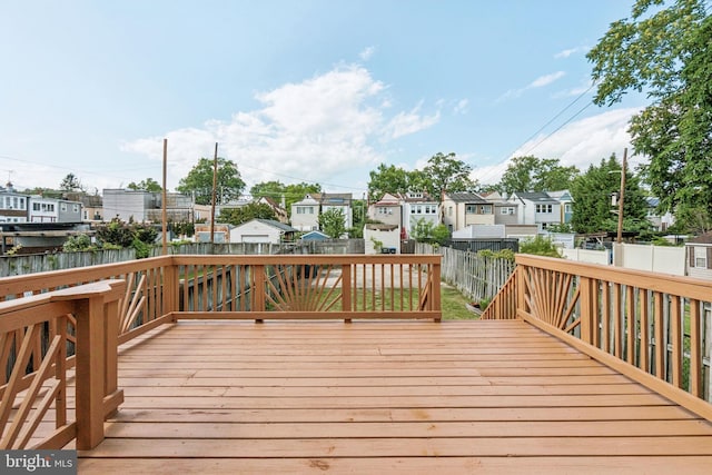 1818 Newton St NE, Washington, DC 20018 - wooden terrace with a residential view and a fenced backyard