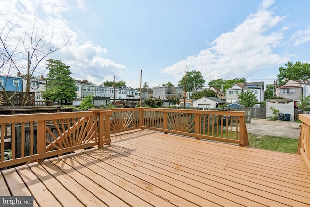 1818 Newton St NE, Washington, DC 20018 - wooden deck featuring a residential view