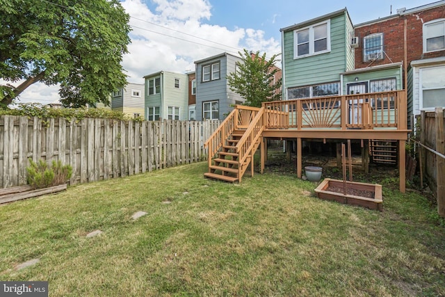 1818 Newton St NE, Washington, DC 20018 - fenced backyard with a deck and stairway