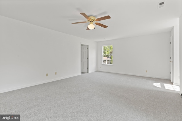 27 Brown Cir, Fredericksburg, VA 22405 - empty room with ceiling fan and light carpet