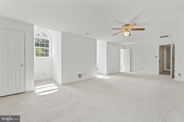 27 Brown Cir, Fredericksburg, VA 22405 - unfurnished room with ceiling fan and light colored carpet