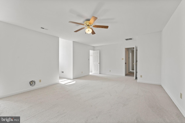 27 Brown Cir, Fredericksburg, VA 22405 - spare room featuring a ceiling fan and light colored carpet
