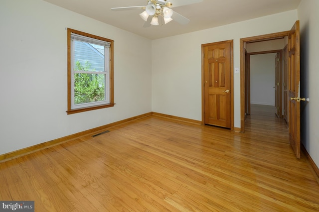 26 Rose Ln, Cherry Hill, NJ 08002 - spare room featuring light wood-style flooring and ceiling fan