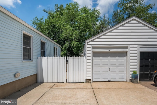 26 Rose Ln, Cherry Hill, NJ 08002 - garage featuring concrete driveway