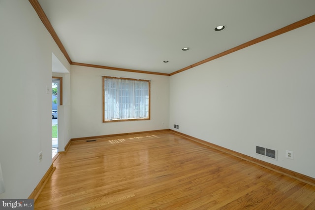 26 Rose Ln, Cherry Hill, NJ 08002 - empty room featuring crown molding, light wood finished floors, and recessed lighting