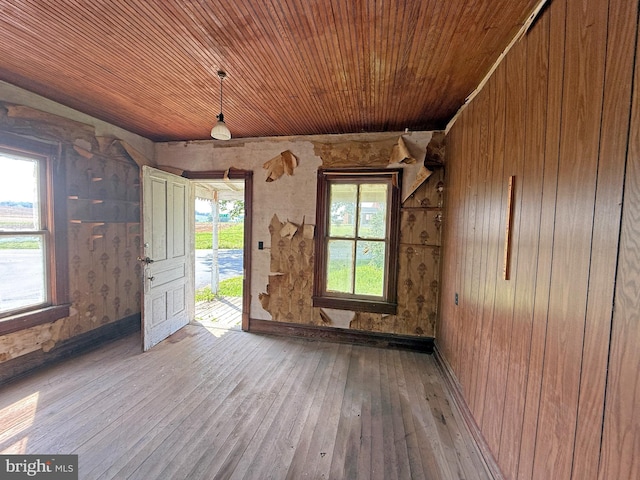 505 Battlefield Ft, Defiance, VA 24437 - unfurnished room featuring wood-type flooring and wooden ceiling