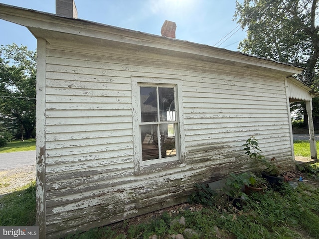 505 Battlefield Ft, Defiance, VA 24437 - view of home's exterior with a chimney