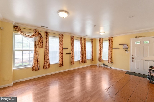 6221 Sandpiper Ct Unit 7, Elkridge, MD 21075 - foyer entrance featuring ornamental molding and wood finished floors