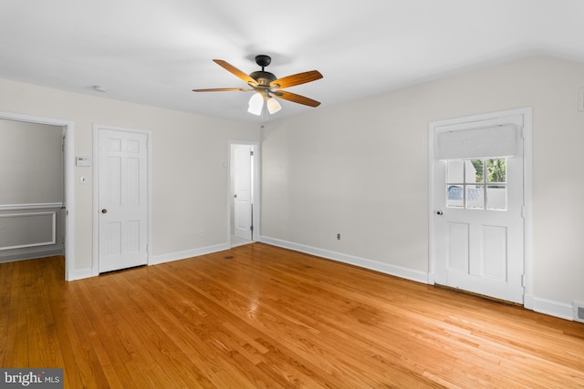 4 Haslet Way, Wilmington, DE 19807 - unfurnished bedroom featuring light wood-style floors and a ceiling fan