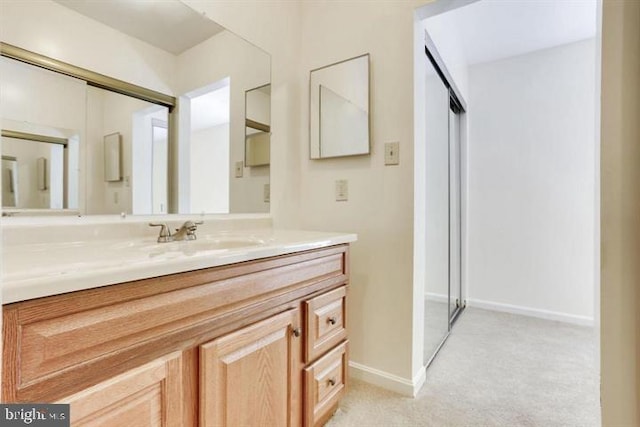 15246 Streamside Ct, Dumfries, VA 22025 - bathroom with vanity and baseboards