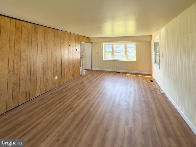 35 Gentry Ln, Willingboro, NJ 08046 - spare room featuring wood finished floors and wooden walls