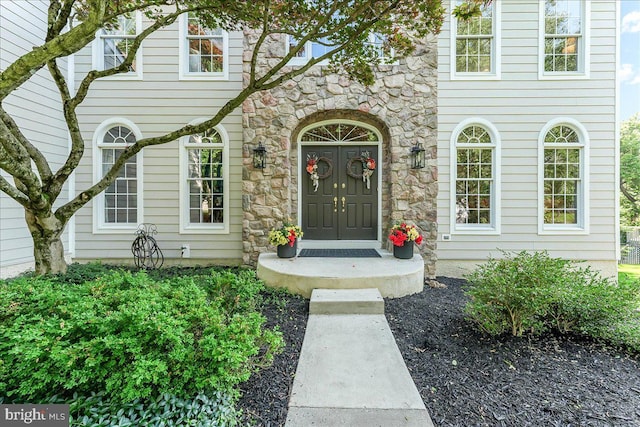 4 William Howard Dr, Glen Mills, PA 19342 - entrance to property featuring stone siding
