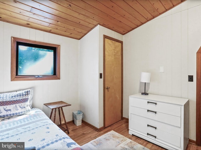 13 Mountainside Dr, Berkeley Springs, WV 25411 - bedroom with wooden ceiling, light wood-style floors, and lofted ceiling