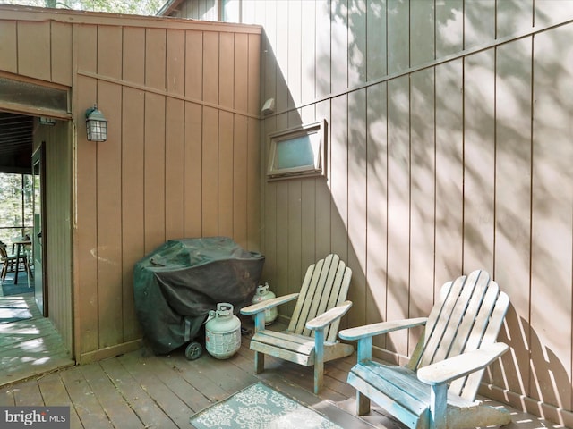 13 Mountainside Dr, Berkeley Springs, WV 25411 - wooden terrace with grilling area