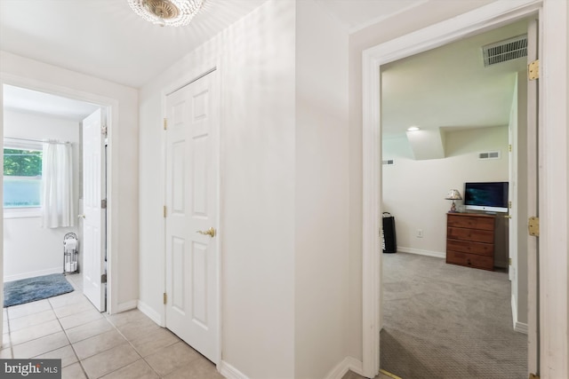 12116 Long Ridge Ln, Bowie, MD 20715 - hall featuring baseboards and light tile patterned flooring