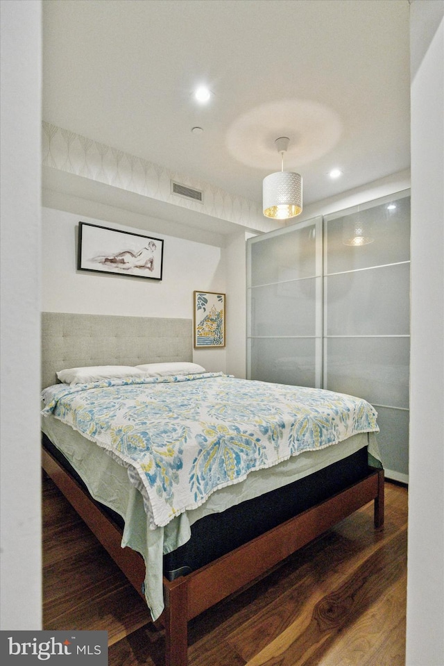 621 S 24th St Unit 204, Philadelphia, PA 19146 - bedroom featuring wood finished floors and recessed lighting