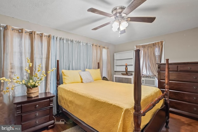 1511 Palm St, Reading, PA 19604 - bedroom featuring dark wood-style flooring and ceiling fan