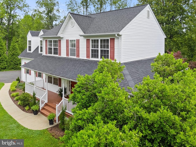 14057 Broadview Ln, Culpeper, VA 22701 - view of front of home featuring roof with shingles and covered porch
