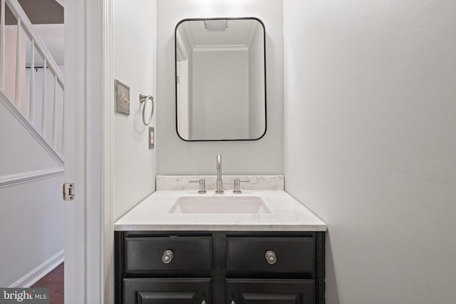 14057 Broadview Ln, Culpeper, VA 22701 - bathroom featuring vanity and wood finished floors