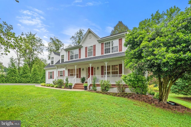 14057 Broadview Ln, Culpeper, VA 22701 - colonial inspired home with a porch and a front yard