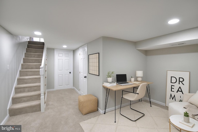 429 N Lakewood Ave, Baltimore, MD 21224 - office space with recessed lighting and carpet flooring